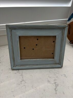 Rustic Light Blue Distressed Wood Picture Frame -for 5x7 pic